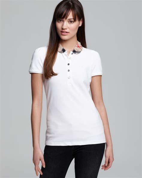 burberry white polo women's|Burberry outlet online.